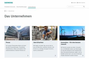 Siemens AG - Webseite 01/2021